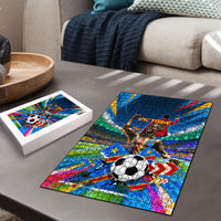 DR Congo Patrice Lumumba Puzzle Kinshasa Stadium Flag - King Of Kinshasa Football