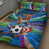 DR Congo Patrice Lumumba Quilt Bed Set Kinshasa Stadium Flag - King Of Kinshasa Football