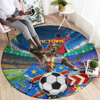 DR Congo Patrice Lumumba Round Carpet Kinshasa Stadium Flag - King Of Kinshasa Football