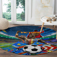 DR Congo Patrice Lumumba Round Carpet Kinshasa Stadium Flag - King Of Kinshasa Football