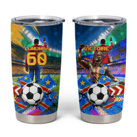 DR Congo Patrice Lumumba Tumbler Cup Kinshasa Stadium Flag - King Of Kinshasa Football