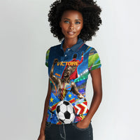 DR Congo Patrice Lumumba Women Polo Shirt Kinshasa Stadium Flag - King Of Kinshasa Football