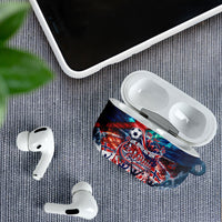 Norway Football Viking Row AirPods Case Viking Shield Aurora Borealis Dynamic Art