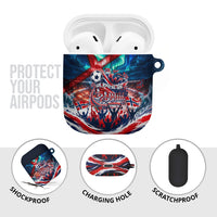 Norway Football Viking Row AirPods Case Viking Shield Aurora Borealis Dynamic Art