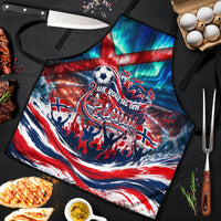 Norway Football Viking Row Apron Viking Shield Aurora Borealis Dynamic Art