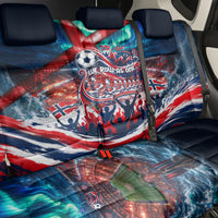 Norway Football Viking Row Back Car Seat Cover Viking Shield Aurora Borealis Dynamic Art