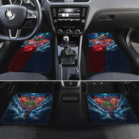 Norway Football Viking Row Car Mats Viking Shield Aurora Borealis Dynamic Art