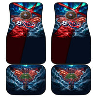 Norway Football Viking Row Car Mats Viking Shield Aurora Borealis Dynamic Art