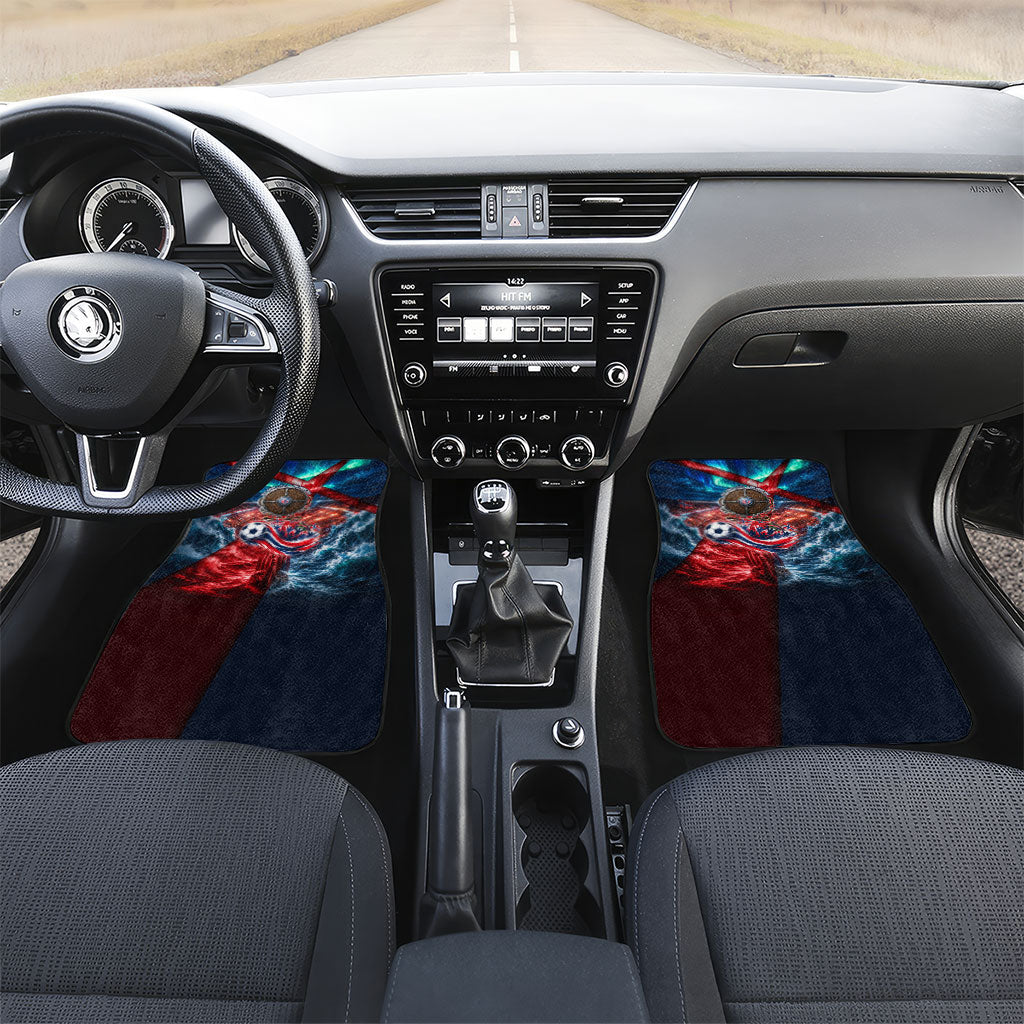 Norway Football Viking Row Car Mats Viking Shield Aurora Borealis Dynamic Art
