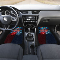 Norway Football Viking Row Car Mats Viking Shield Aurora Borealis Dynamic Art