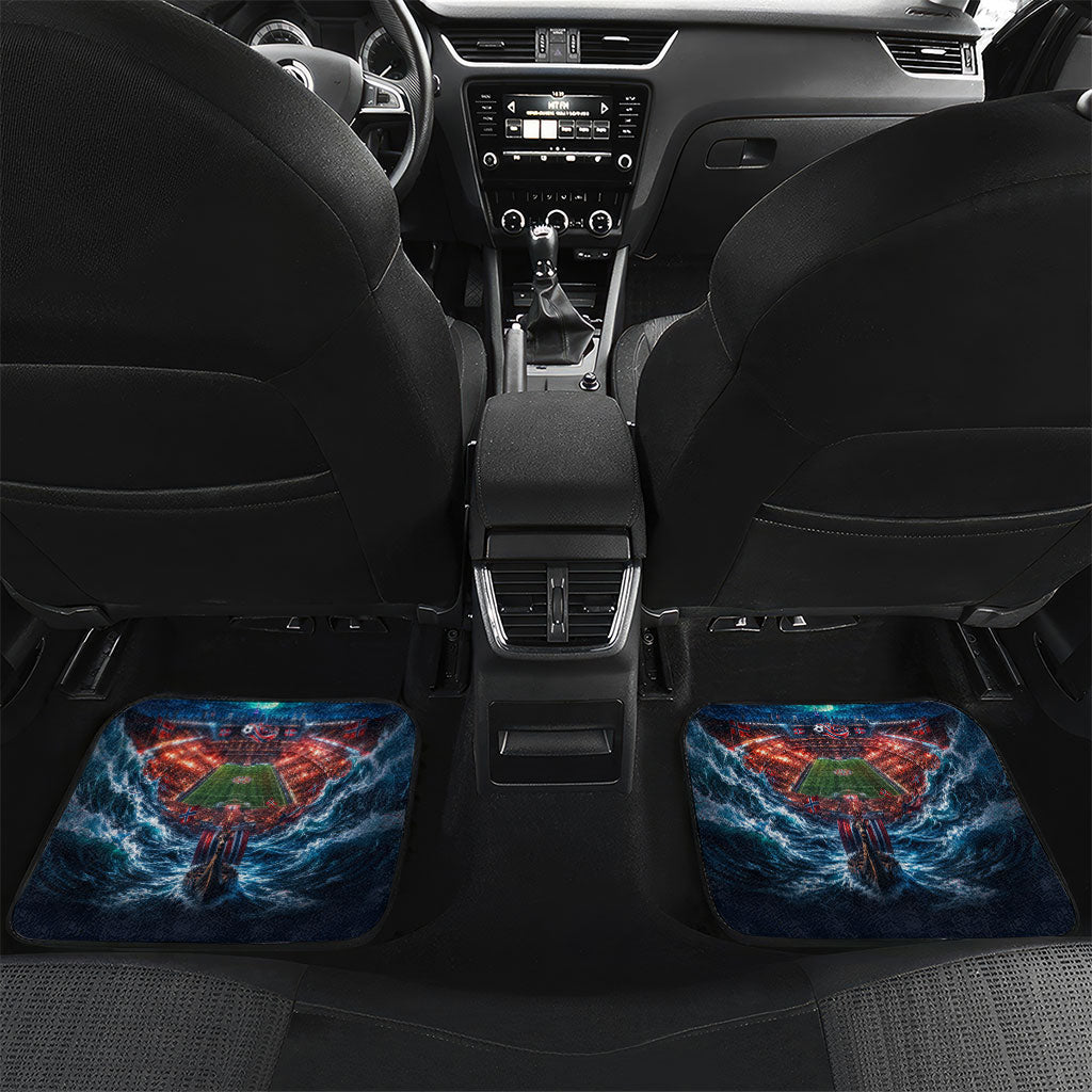 Norway Football Viking Row Car Mats Viking Shield Aurora Borealis Dynamic Art