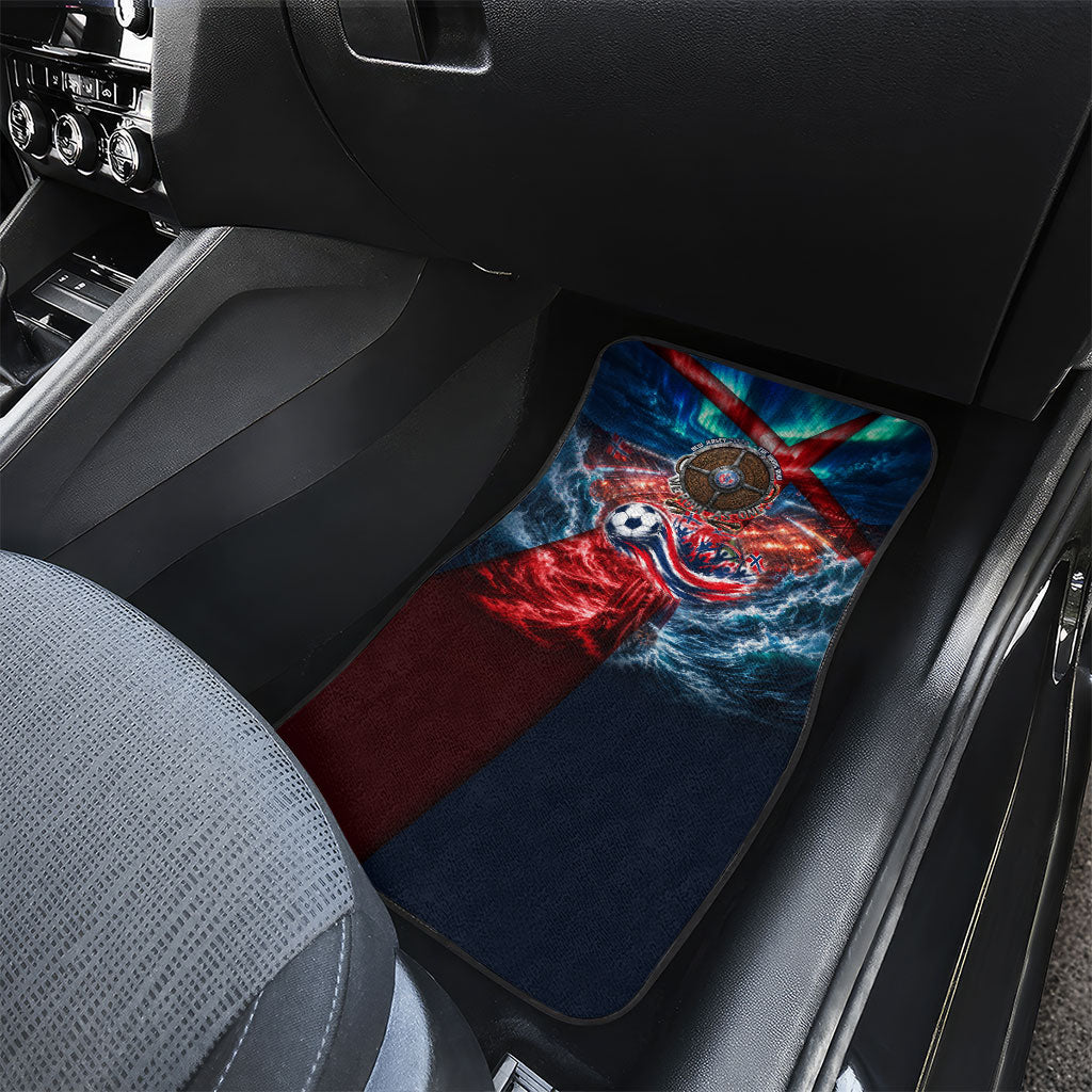 Norway Football Viking Row Car Mats Viking Shield Aurora Borealis Dynamic Art