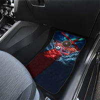 Norway Football Viking Row Car Mats Viking Shield Aurora Borealis Dynamic Art