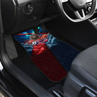 Norway Football Viking Row Car Mats Viking Shield Aurora Borealis Dynamic Art