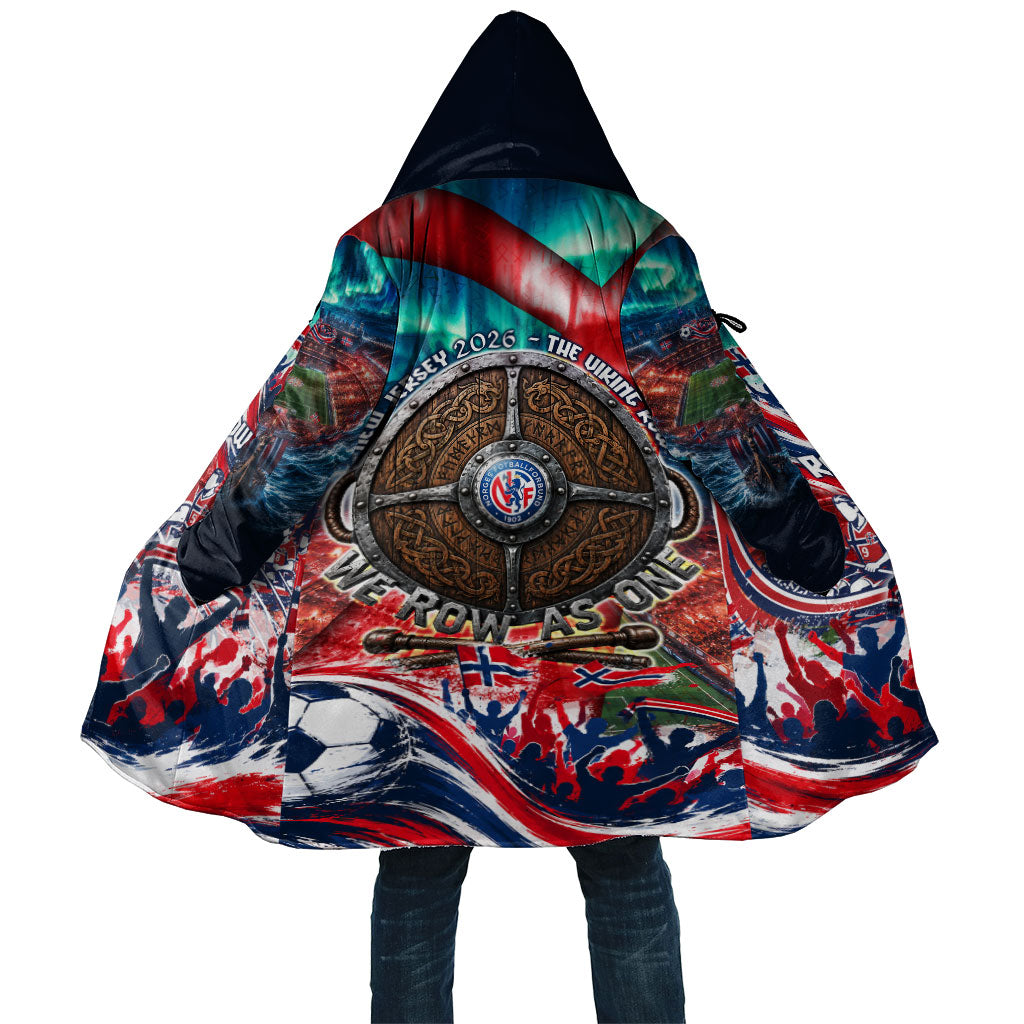 Norway Football Viking Row Cloak Viking Shield Aurora Borealis Dynamic Art