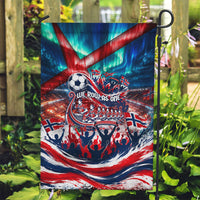 Norway Football Viking Row Garden Flag Viking Shield Aurora Borealis Dynamic Art