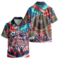Norway Football Viking Row Kid Hawaiian Shirt Viking Shield Aurora Borealis Dynamic Art