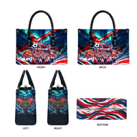 Norway Football Viking Row Leather Bag Viking Shield Aurora Borealis Dynamic Art