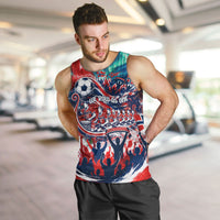 Norway Football Viking Row Men Tank Top Viking Shield Aurora Borealis Dynamic Art