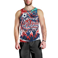 Norway Football Viking Row Men Tank Top Viking Shield Aurora Borealis Dynamic Art