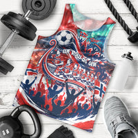 Norway Football Viking Row Men Tank Top Viking Shield Aurora Borealis Dynamic Art