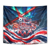 Norway Football Viking Row Tapestry Viking Shield Aurora Borealis Dynamic Art