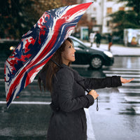 Norway Football Viking Row Umbrella Viking Shield Aurora Borealis Dynamic Art