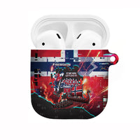 Norway Football Viking Row AirPods Case Flag Nordic Footballer - If We Win Lets Do It