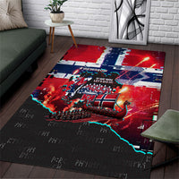 Norway Football Viking Row Area Rug Flag Nordic Footballer - If We Win Lets Do It