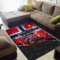 Norway Football Viking Row Area Rug Flag Nordic Footballer - If We Win Lets Do It