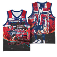 Norway Football Viking Row Basketball Jersey Flag Nordic Footballer - If We Win Lets Do It