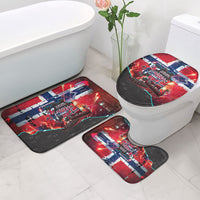 Norway Football Viking Row Bathroom Set Flag Nordic Footballer - If We Win Lets Do It
