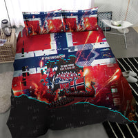 Norway Football Viking Row Bedding Set Flag Nordic Footballer - If We Win Lets Do It