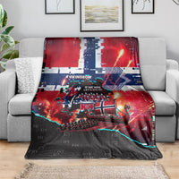 Norway Football Viking Row Blanket Flag Nordic Footballer - If We Win Lets Do It