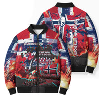 Norway Football Viking Row Bomber Puffer Jacket Flag Nordic Footballer - If We Win Lets Do It