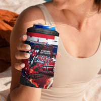 Norway Football Viking Row 4 in 1 Can Cooler Tumbler Flag Nordic Footballer - If We Win Lets Do It