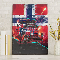 Norway Football Viking Row Canvas Wall Art Flag Nordic Footballer - If We Win Lets Do It