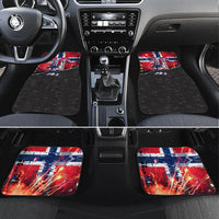 Norway Football Viking Row Car Mats Flag Nordic Footballer - If We Win Lets Do It
