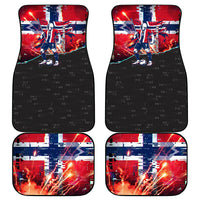 Norway Football Viking Row Car Mats Flag Nordic Footballer - If We Win Lets Do It