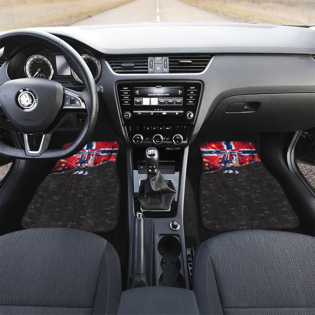 Norway Football Viking Row Car Mats Flag Nordic Footballer - If We Win Lets Do It