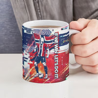 Norway Football Viking Row Ceramic Mug Flag Nordic Footballer - If We Win Lets Do It