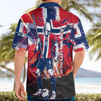 Norway Football Viking Row Hawaiian Shirt Flag Nordic Footballer - If We Win Lets Do It