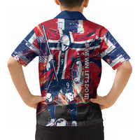 Norway Football Viking Row Kid Hawaiian Shirt Flag Nordic Footballer - If We Win Lets Do It