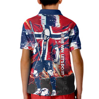 Norway Football Viking Row Kid Polo Shirt Flag Nordic Footballer - If We Win Lets Do It