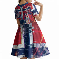Norway Football Viking Row Kid Short Sleeve Dress Flag Nordic Footballer - If We Win Lets Do It