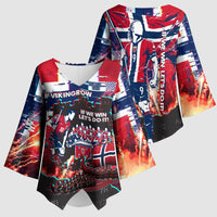 Norway Football Viking Row Kimono Sleeve Blouse Flag Nordic Footballer - If We Win Lets Do It