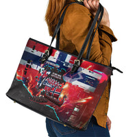 Norway Football Viking Row Leather Tote Bag Flag Nordic Footballer - If We Win Lets Do It