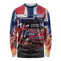 Norway Football Viking Row Long Sleeve Shirt Flag Nordic Footballer - If We Win Lets Do It