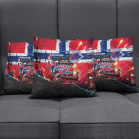 Norway Football Viking Row Pillow Cover Flag Nordic Footballer - If We Win Lets Do It