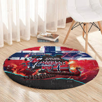 Norway Football Viking Row Round Carpet Flag Nordic Footballer - If We Win Lets Do It